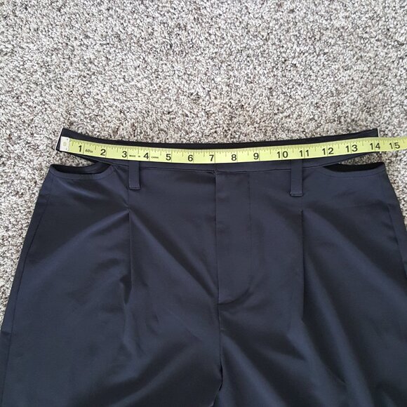 ALO Yoga Mid Rise Showdown Trouser Pant Black XS Straight Wide Leg Hip Cut Outs - Picture 7 of 17